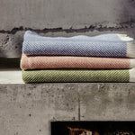 Salmon Corrán Irish Wool Throw Blanket - Cushendale Woollen Mills
