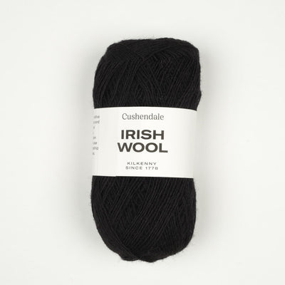 Black Irish Wool Lace Yarn - Cushendale Woollen Mills