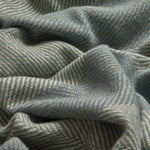 Sage Corrán Irish Wool Throw Blanket - Cushendale Woollen Mills