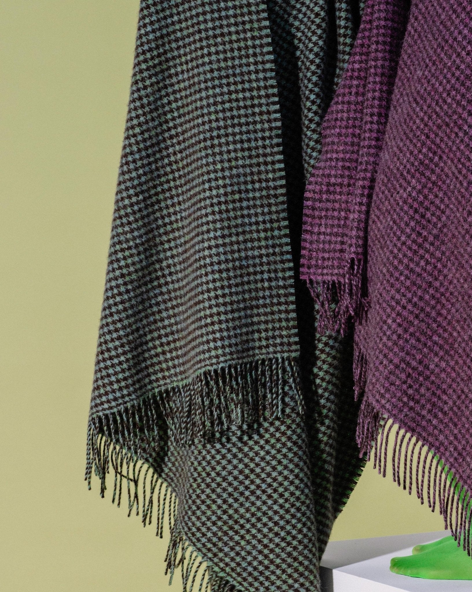 LIMITED EDITION - Sage Irish Wool Throw Blanket - Cushendale Woollen Mills
