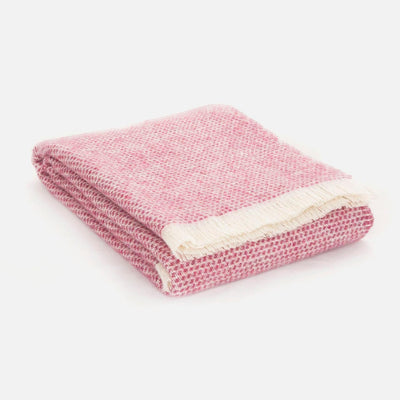 Pink Heather Kilkenny Irish Wool Throw Blanket - Cushendale Woollen Mills