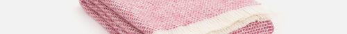 Pink Heather Kilkenny Irish Wool Throw Blanket - Cushendale Woollen Mills