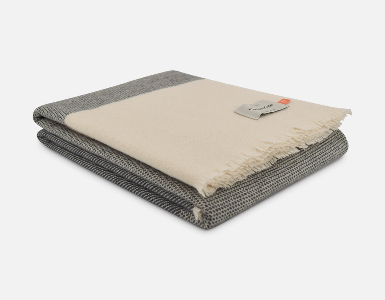 Charcoal Ballyogan Lambswool Throw Blanket - Cushendale Woollen Mills