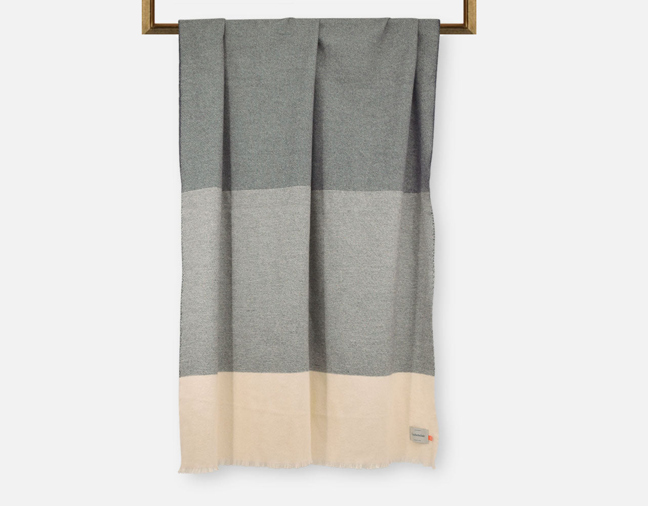 Charcoal Ballyogan Lambswool Throw Blanket - Cushendale Woollen Mills