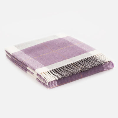 Grape Glynn Lambswool Throw Blanket - Cushendale Woollen Mills