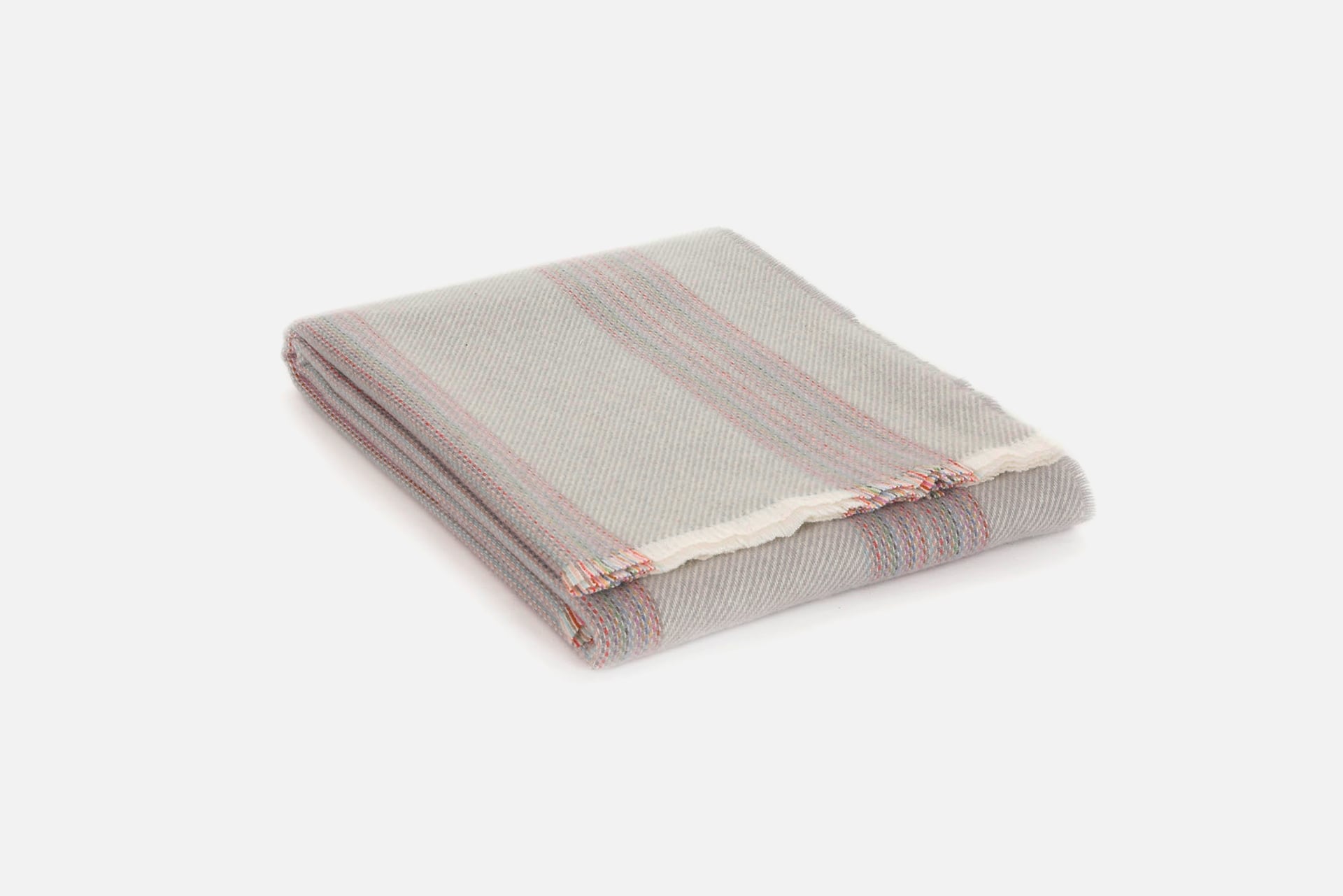 Snow Seskin Lambswool Throw Blanket - Cushendale Woollen Mills