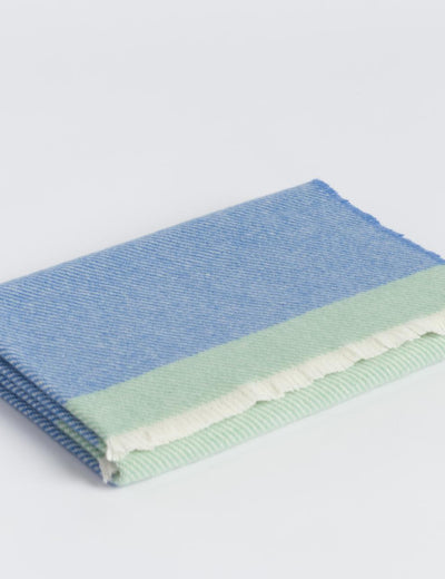 Blue Classic Kileen Lambswool Baby Blanket - Cushendale Woollen Mills