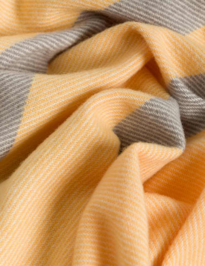 Lemon Classic Kileen Lambswool Baby Blanket - Cushendale Woollen Mills
