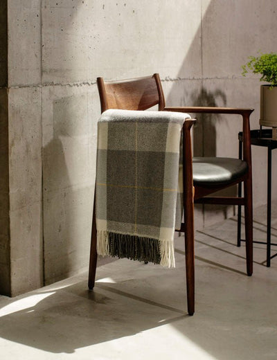 Loam Glynn Lambswool Throw Blanket - Cushendale Woollen Mills