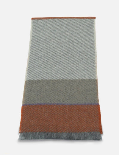 Burnt Orange Bahana Lambswool Scarf - Cushendale Woollen Mills