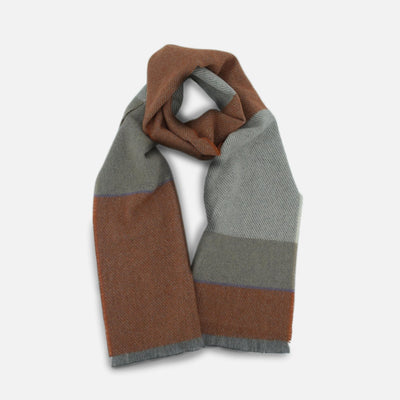Burnt Orange Bahana Lambswool Scarf - Cushendale Woollen Mills