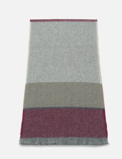 Wine Bahana Lambswool Scarf - Cushendale Woollen Mills