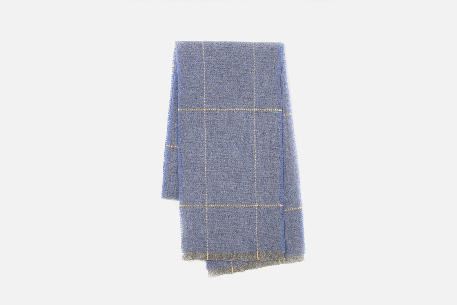 Blue Turra Merino Lambswool Scarf - Cushendale Woollen Mills