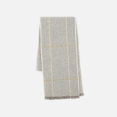 Silver Turra Merino Lambswool Scarf - Cushendale Woollen Mills