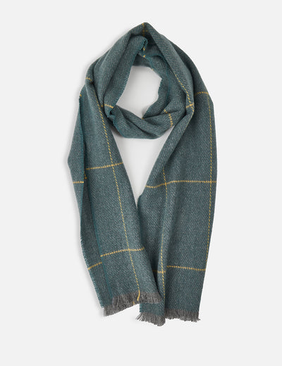 Sage Turra Merino Lambswool Scarf - Cushendale Woollen Mills