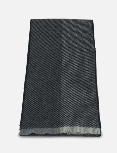 Black Uisce Lambswool Scarf - Cushendale Woollen Mills