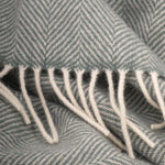 Sage Aclare Lambswool Throw Blanket - Cushendale Woollen Mills