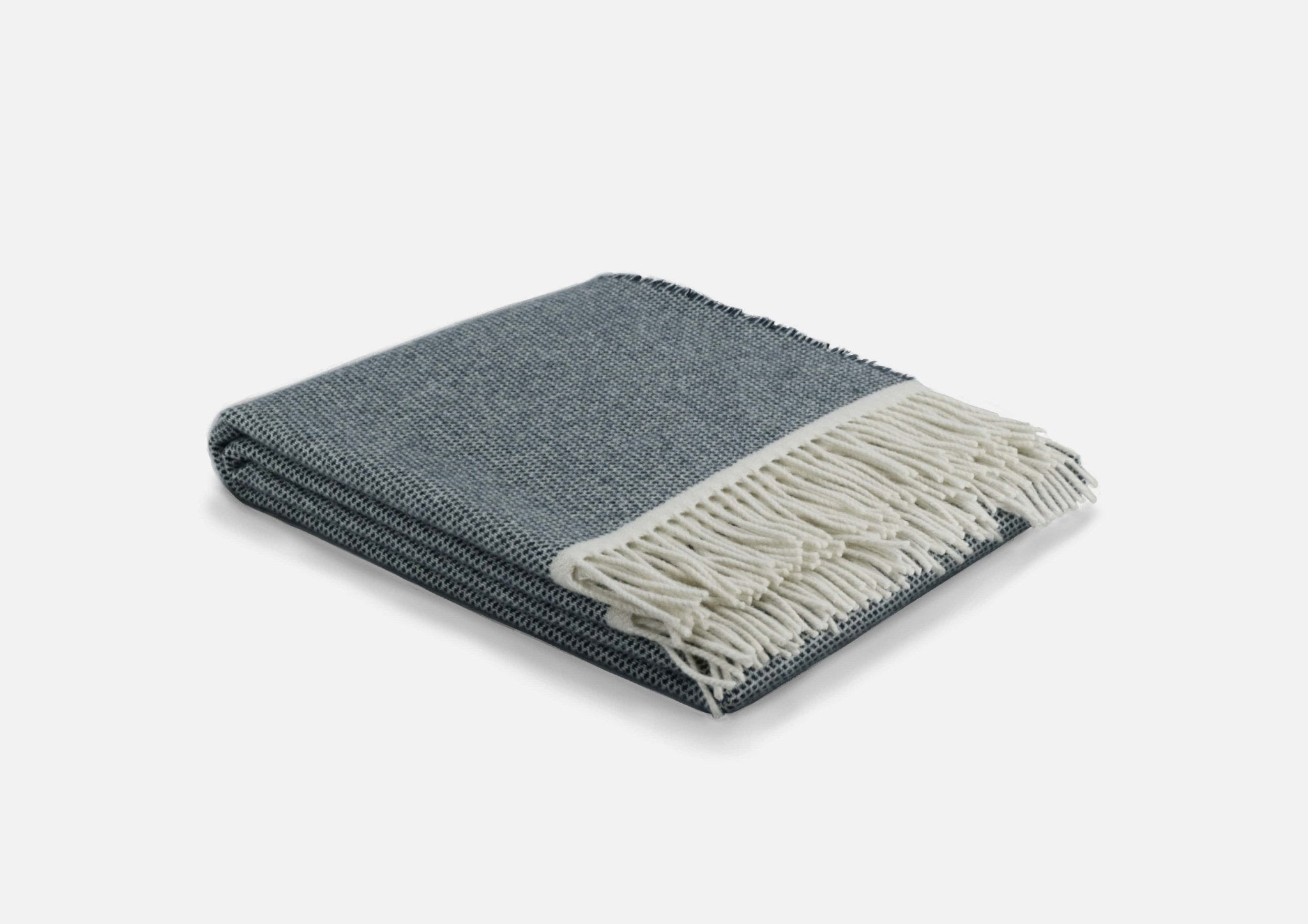 Graphite Duiske Lambswool Throw Blanket - Cushendale Woollen Mills