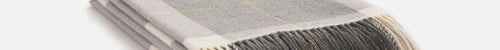 Steel Glynn Lambswool Throw Blanket - Cushendale Woollen Mills