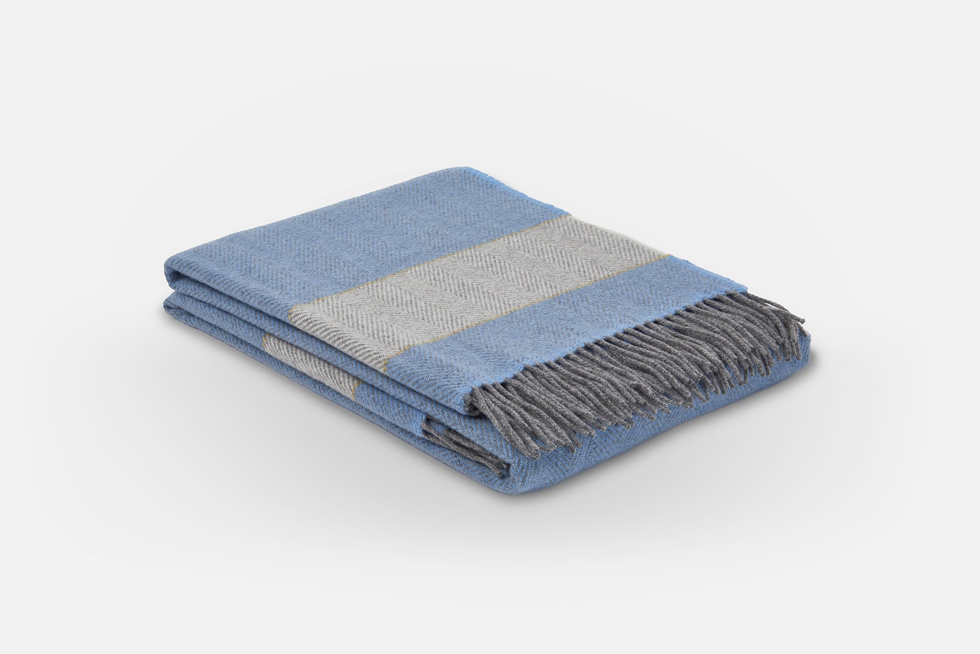 Sky Scadán Lambswool Throw Blanket - Cushendale Woollen Mills