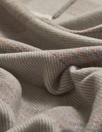 Snow Seskin Lambswool Throw Blanket - Cushendale Woollen Mills