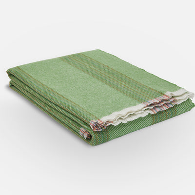Greengage Seskin Lambswool Throw Blanket - Cushendale Woollen Mills