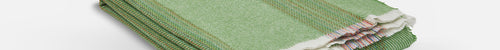Greengage Seskin Lambswool Throw Blanket - Cushendale Woollen Mills
