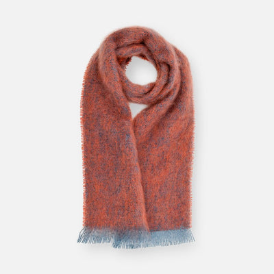 Poppy Clash Mohair Scarf - Cushendale Woollen Mills