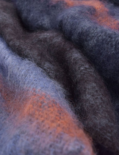 Azure Boher Mohair XThrow Blanket - Cushendale Woollen Mills