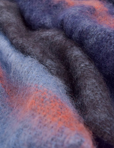 Azure Boher Mohair XScarf - Cushendale Woollen Mills