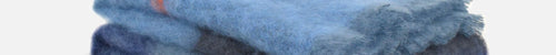 Azure Boher Mohair XThrow Blanket - Cushendale Woollen Mills