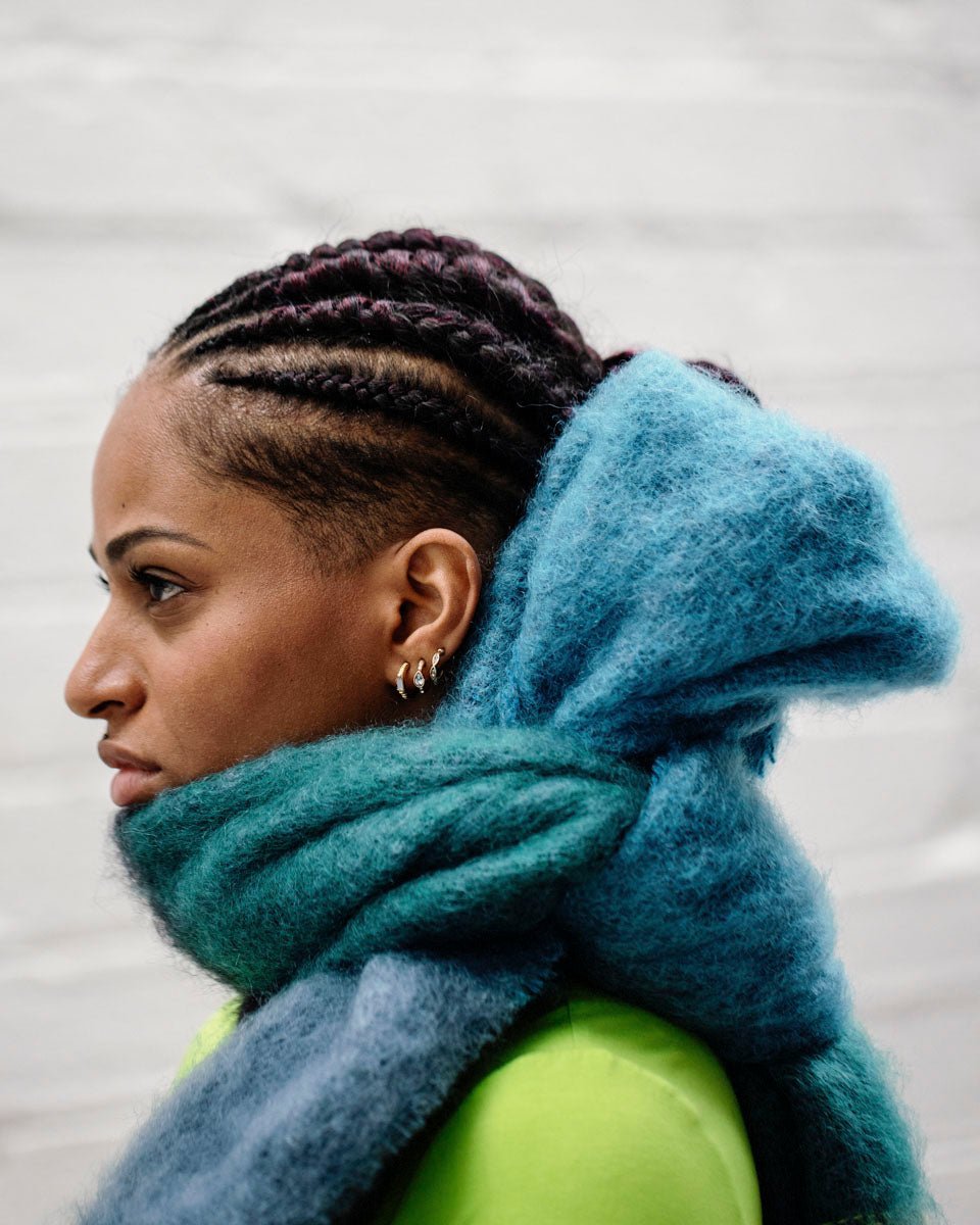 Bottle Boher Mohair XScarf - Cushendale Woollen Mills