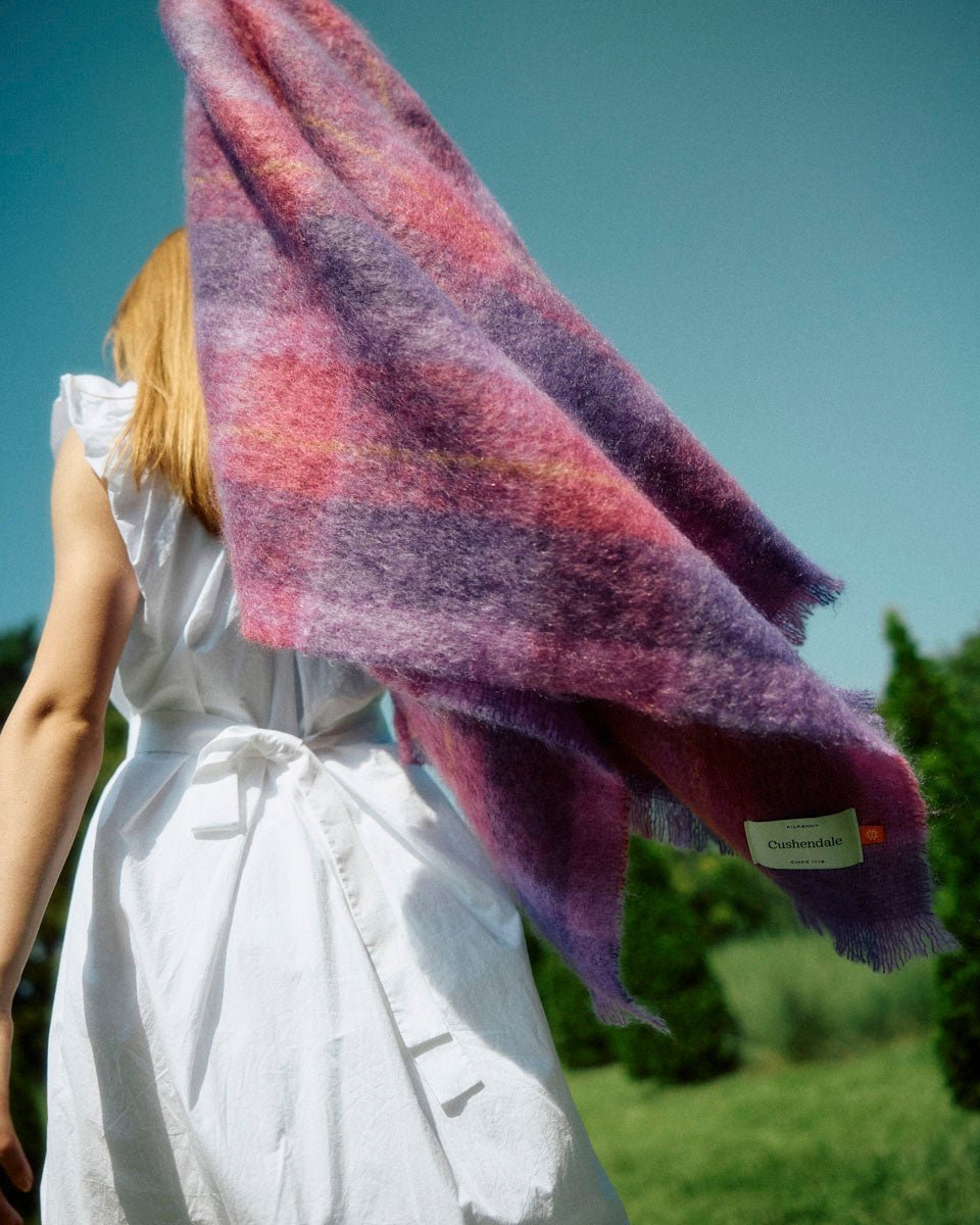 Berry Drumin Mohair Throw Blanket - Cushendale Woollen Mills