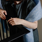 Azure Mooneen Mohair Scarf - Cushendale Woollen Mills