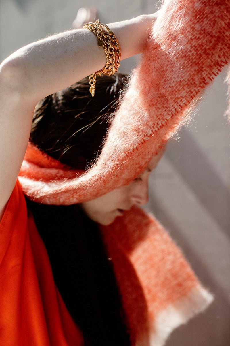 Poppy Mooneen Mohair Scarf - Cushendale Woollen Mills