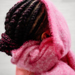 Raspberry Mooneen Mohair Scarf - Cushendale Woollen Mills