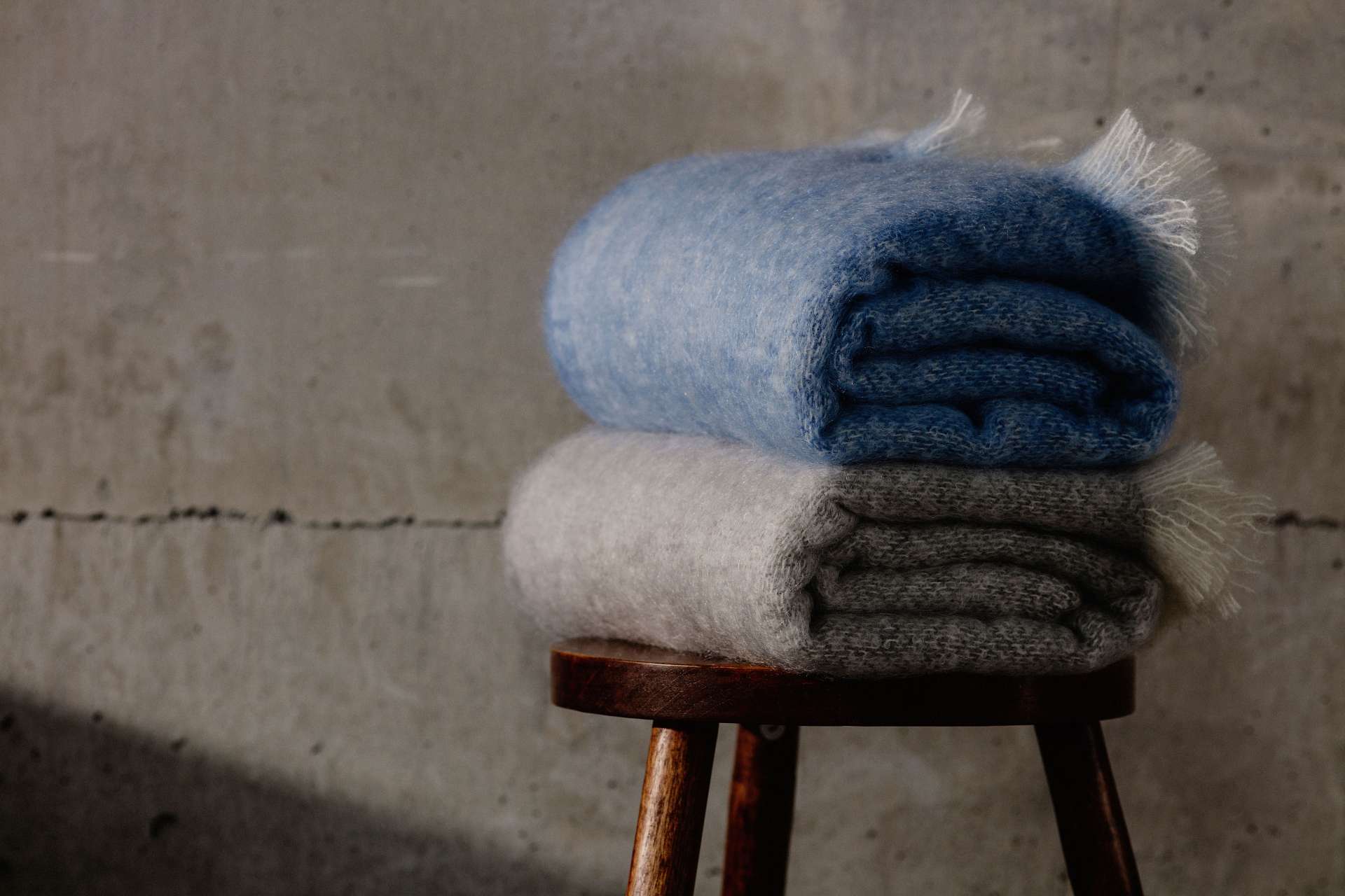 Owl Mooneen Mohair Throw Blanket - Cushendale Woollen Mills