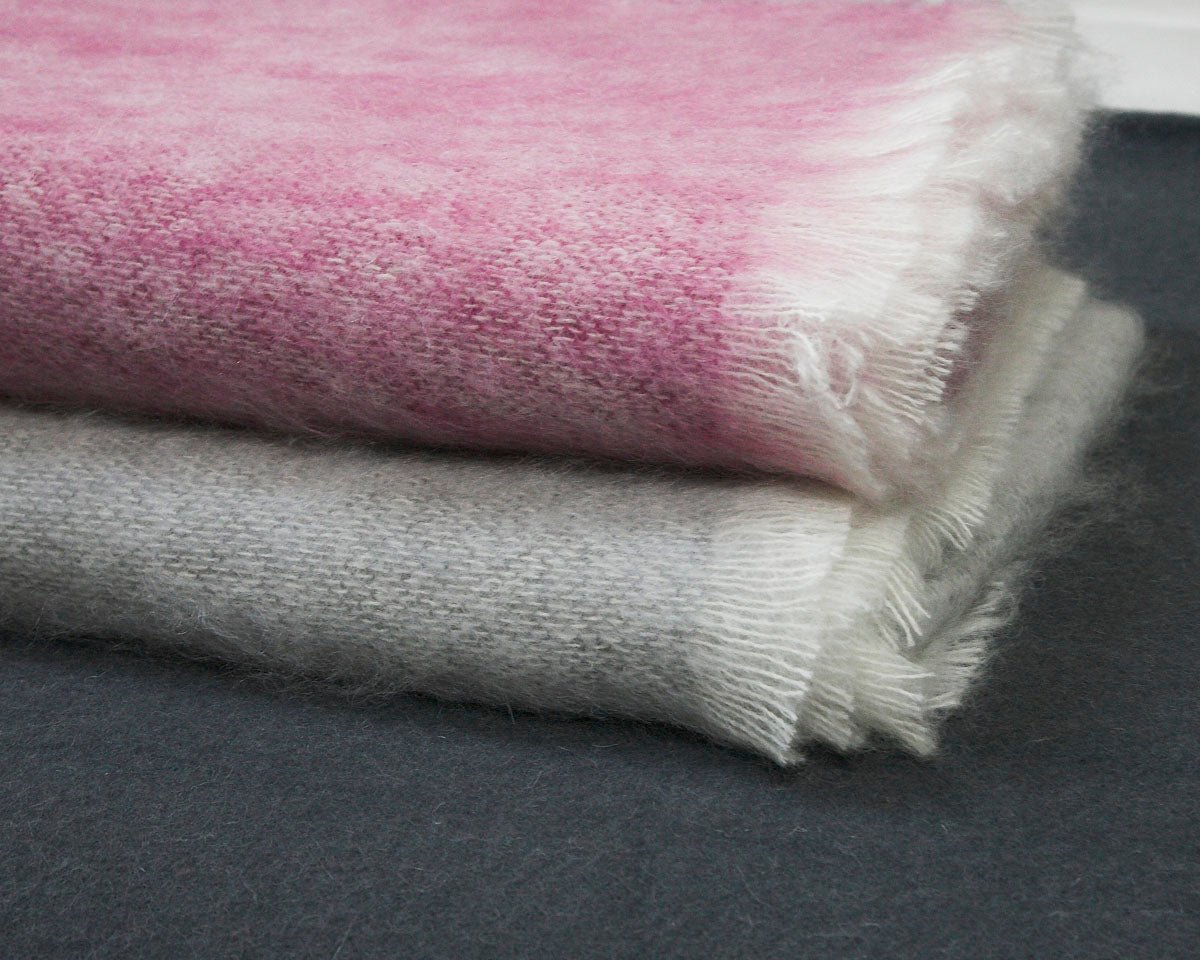 Foxglove Mooneen Mohair Throw Blanket - Cushendale Woollen Mills