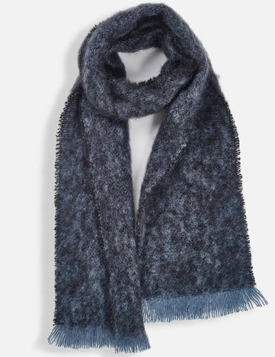 Black Clash Mohair Scarf - Cushendale Woollen Mills