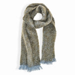 Moss Clash Mohair Scarf - Cushendale Woollen Mills