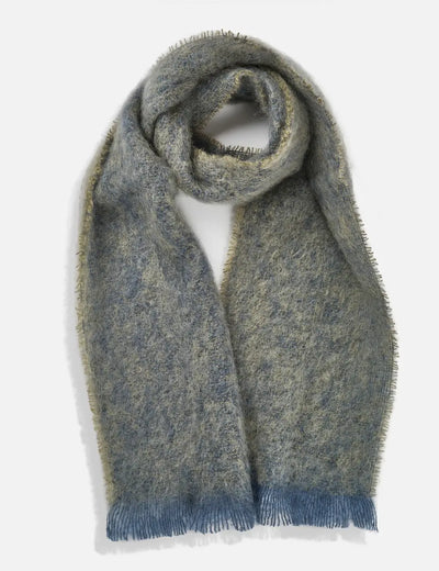 Olive Clash Mohair Scarf - Cushendale Woollen Mills