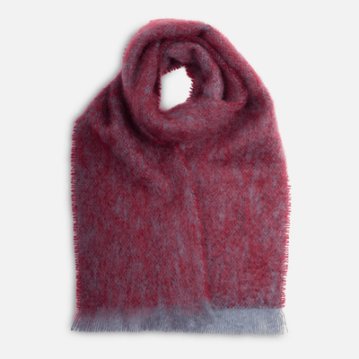 Wine Clash Mohair Scarf - Cushendale Woollen Mills