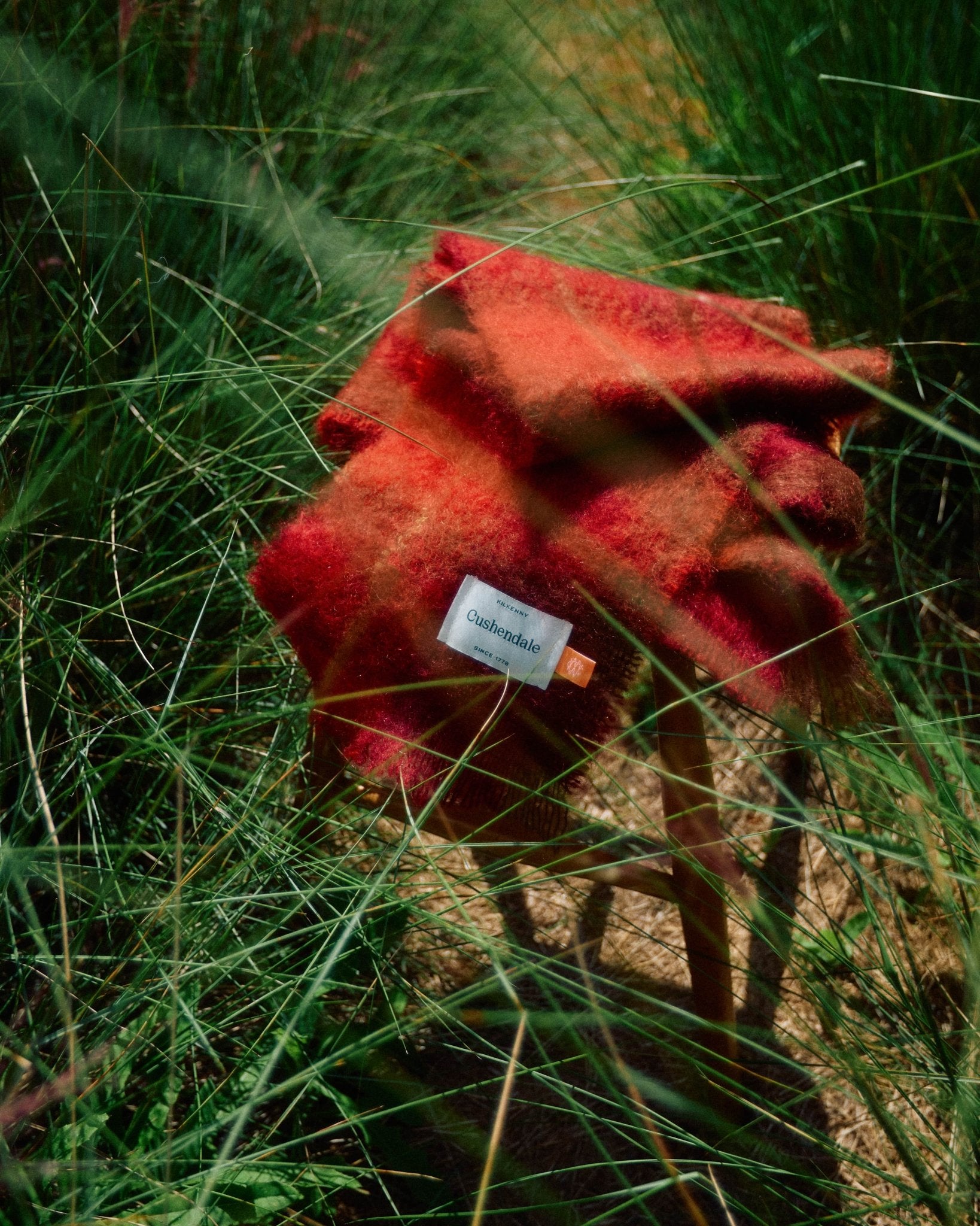 Cranberry Drumin Mohair Scarf - Cushendale Woollen Mills