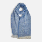 Azure Mooneen Mohair Scarf - Cushendale Woollen Mills