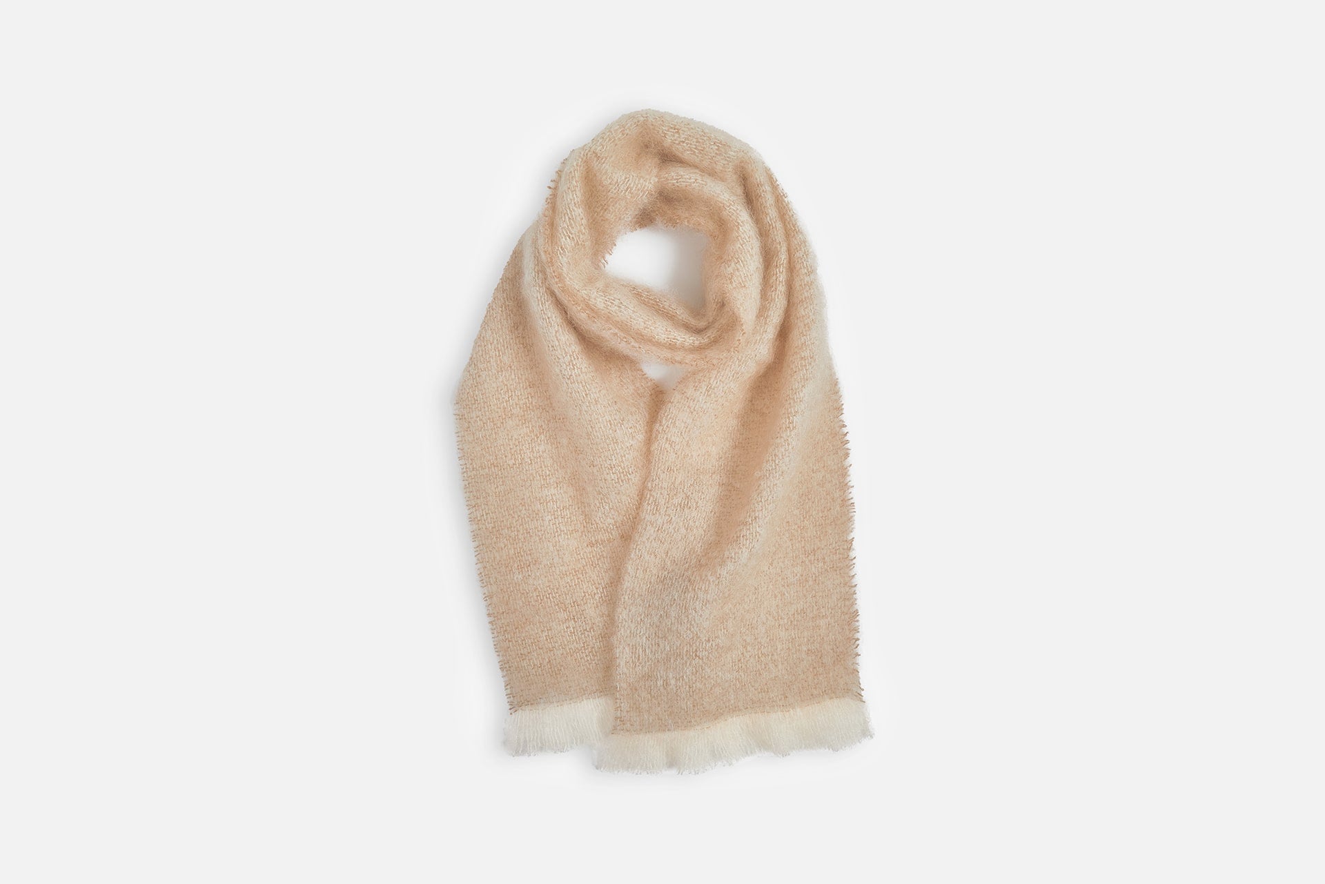 Fawn Mooneen Mohair Scarf - Cushendale Woollen Mills