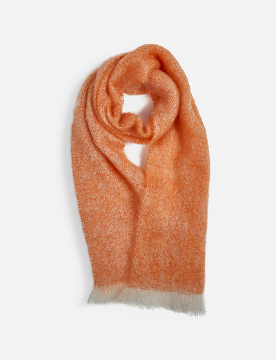 Tangerine Mooneen Mohair Scarf - Cushendale Woollen Mills