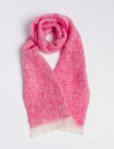 Raspberry Mooneen Mohair Scarf - Cushendale Woollen Mills
