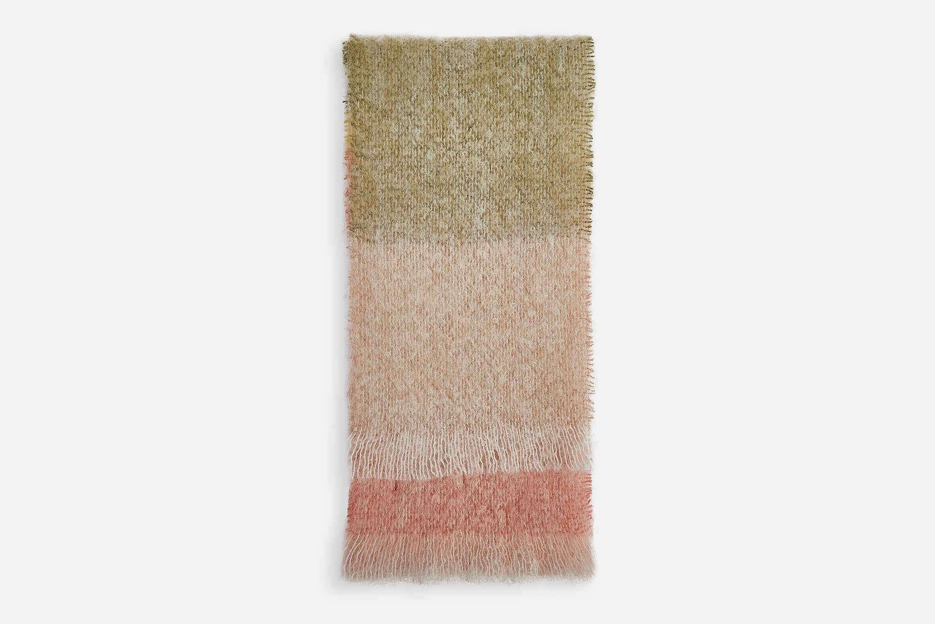 Olive Silare Mohair XScarf - Cushendale Woollen Mills