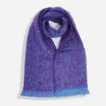 Aubergine Clash Mohair Scarf - Cushendale Woollen Mills