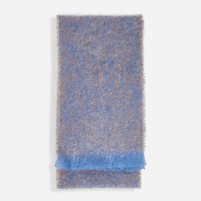 Cocoa Clash Mohair Scarf - Cushendale Woollen Mills